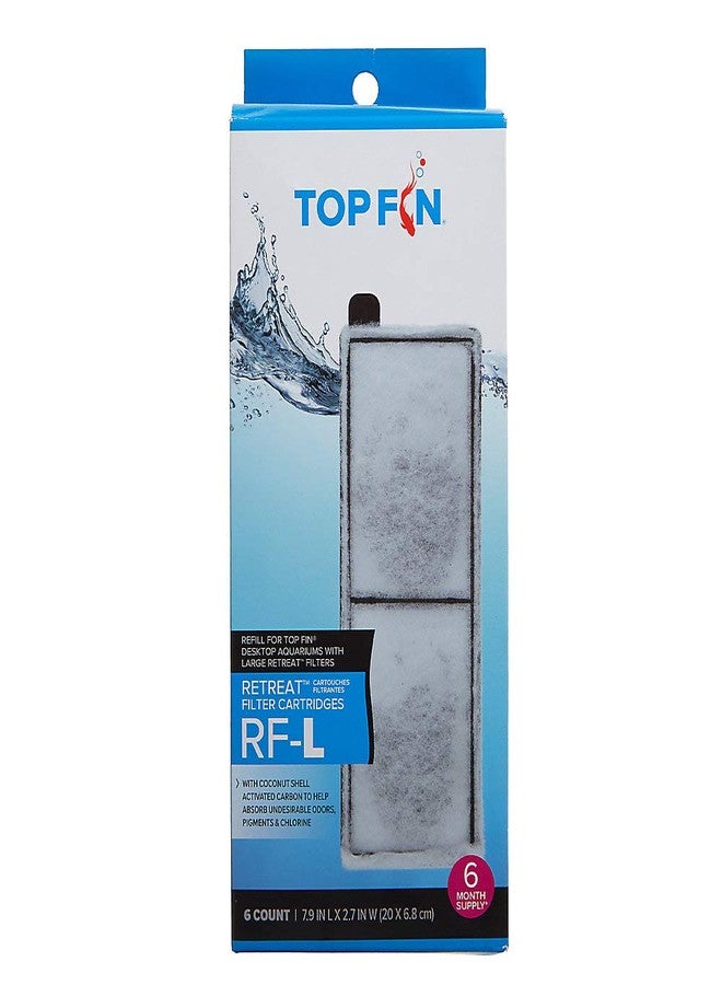 Top Fin Retreat RF-L Filter Cartridges 6-Ct - Image 1